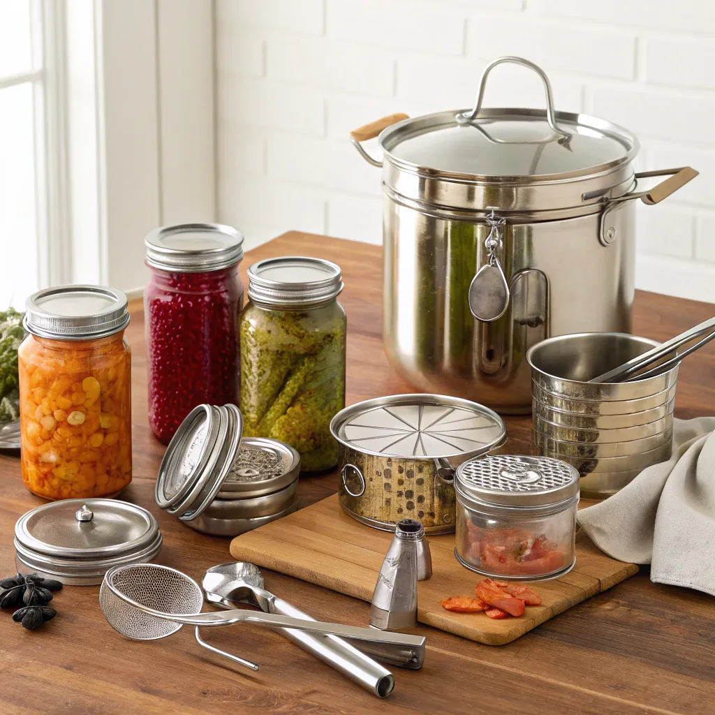 Home canning tools and supplies